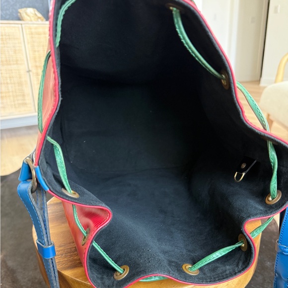 Louis Vuitton Epi- Large Multicolor Drawstring Two Tone Bucket Bag - Picture 10 of 10